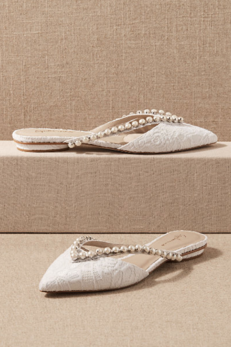 These wedding flats are gorgeous enough for your special day, but comfortable enough that you won't want to ditch them halfway through the ceremony.