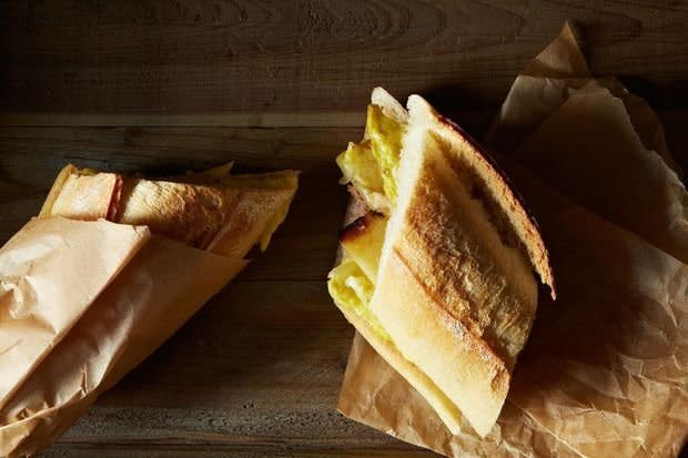 <strong>Get the <a href="http://food52.com/recipes/22590-bocadillo-el-camino-spanish-omelet-sandwich-to-go" target="_blank">Spanish Omelet Sandwich recipe</a> from Food52</strong>