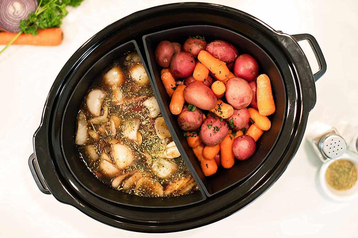 This Genius Kitchen Tool Makes It Easy To Cook 2 Recipes At Once With Your Slow Cooker