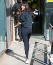 <p>Sara Sampaio flashes a smile while out in L.A. on Jan. 11. </p>