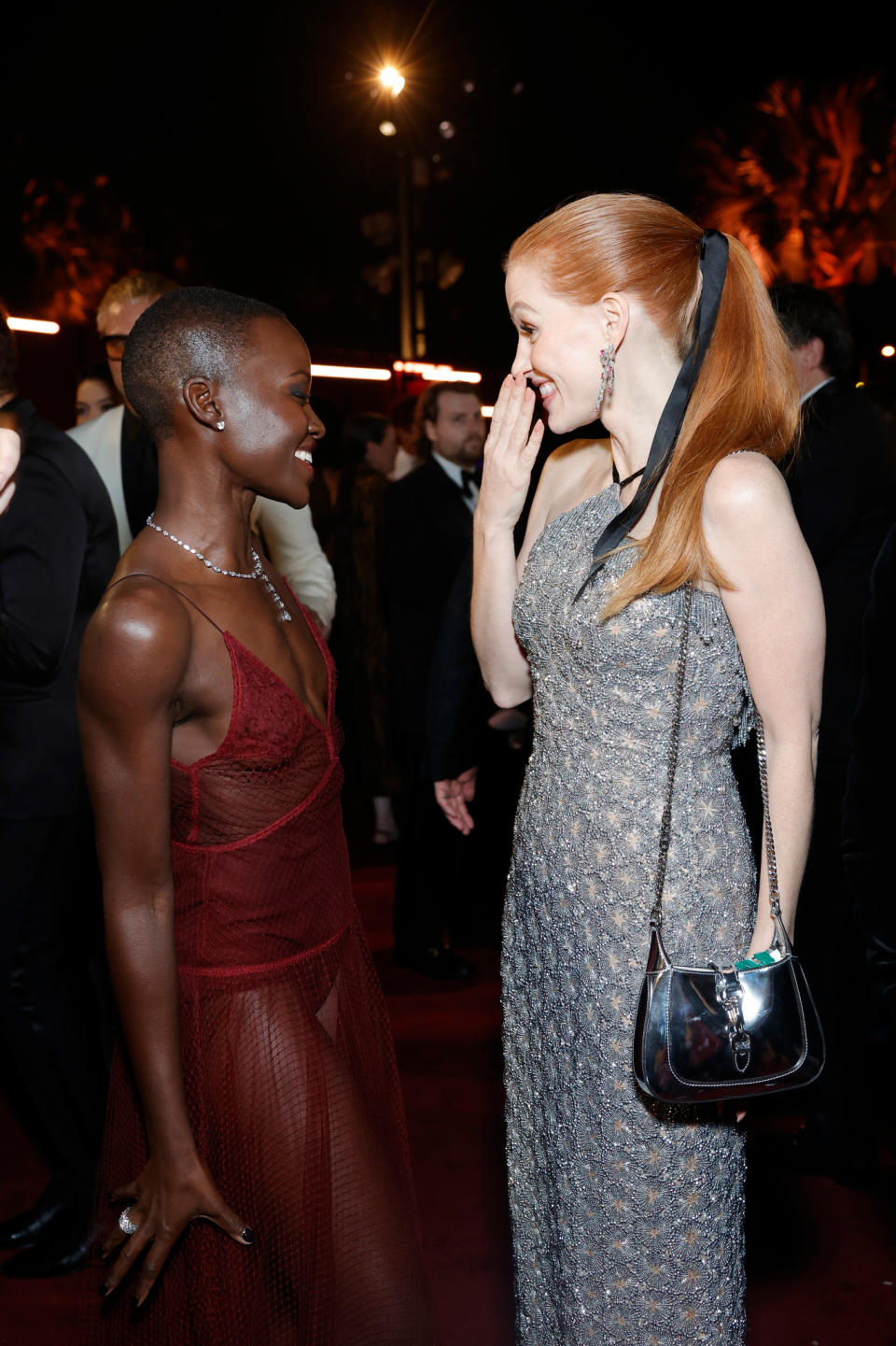 Lupita Nyong'o and Jessica Chastain