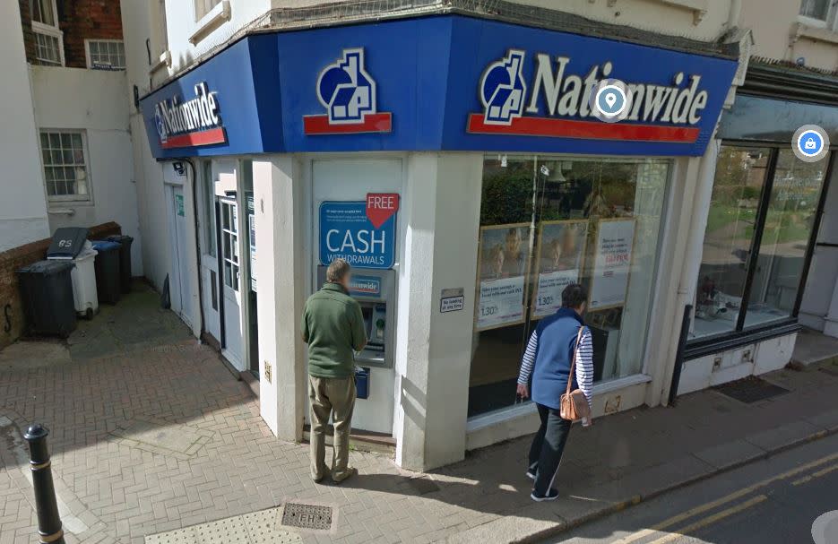 The cash machine was stolen from the Nationwide Building Society in Hurstpierpoint High Street (Picture: Google Maps)