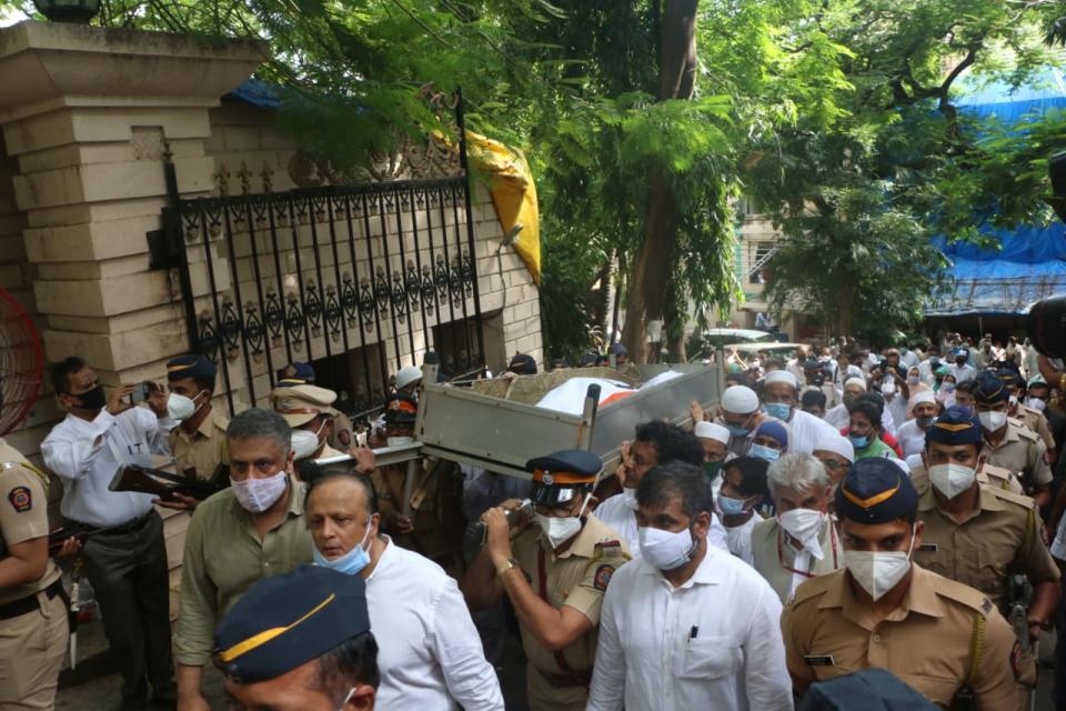 Dilip Kumar's funeral: Actor receives full state honour