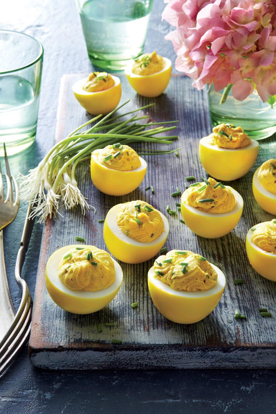 Turmeric-Pickled Deviled Eggs