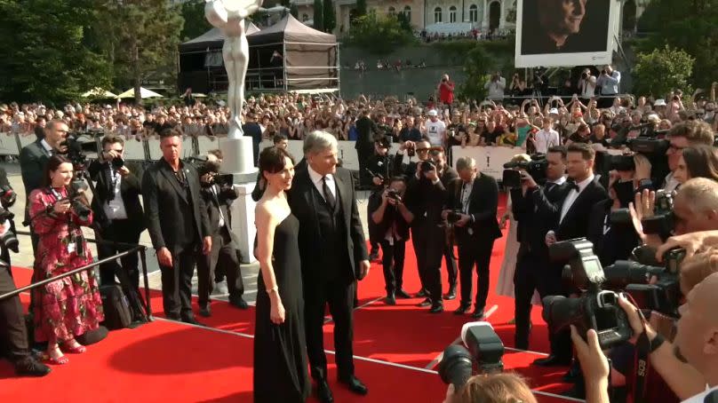 Viggo Mortensen sur le tapis rouge de Karlovy Vary, République tchèque.