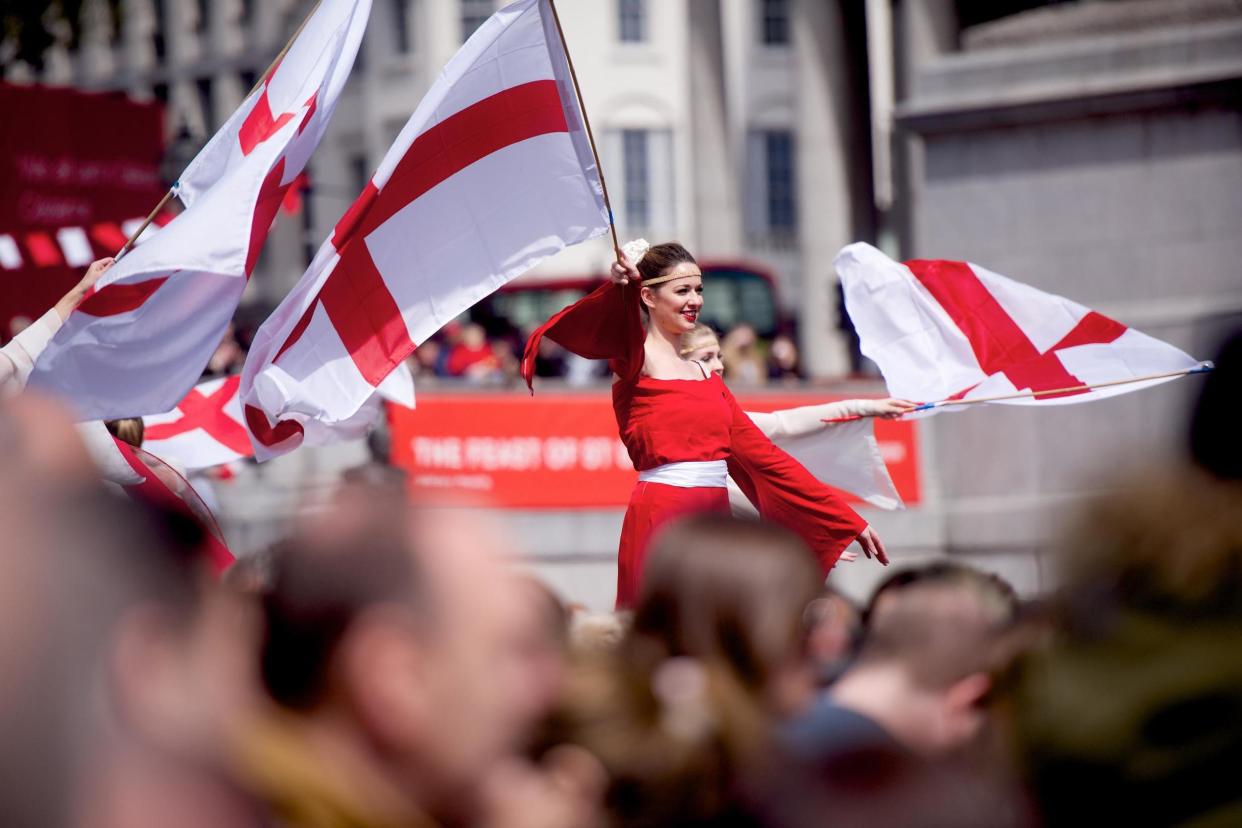 Flying the flag: celebrations in Trafalgar Square: Tom Simpson/Greater London Authority