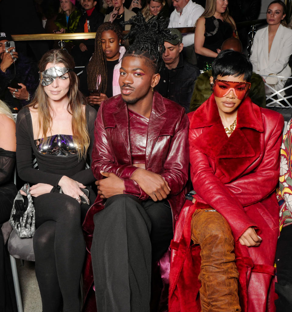 Celebrity Front Row - Julia Fox - Lil Nas X - Teyana Taylor - LaQuan Smith - Fall/Winter 2023