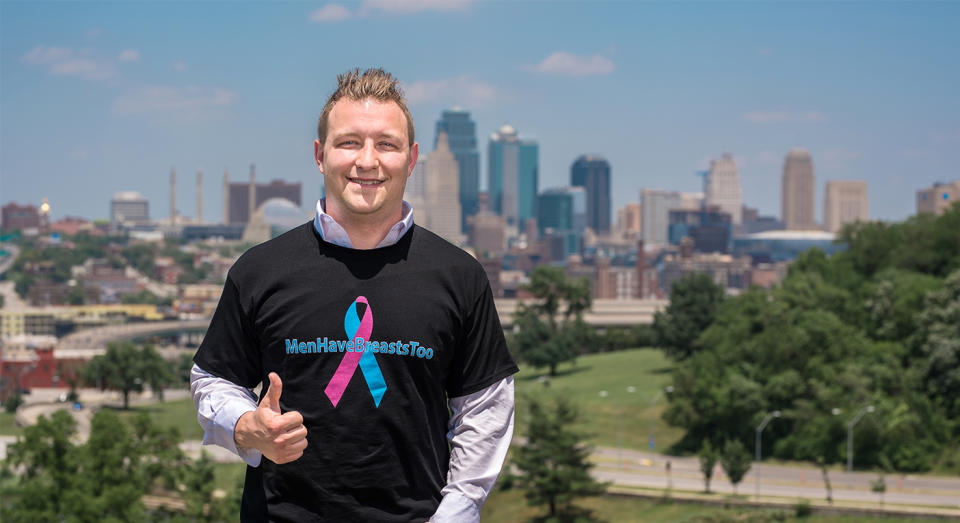 Bret Miller started the Male Breast Cancer Coalition in 2013 to raise awareness of breast cancer in men and address the stigma. (Picture: Bret Miller)