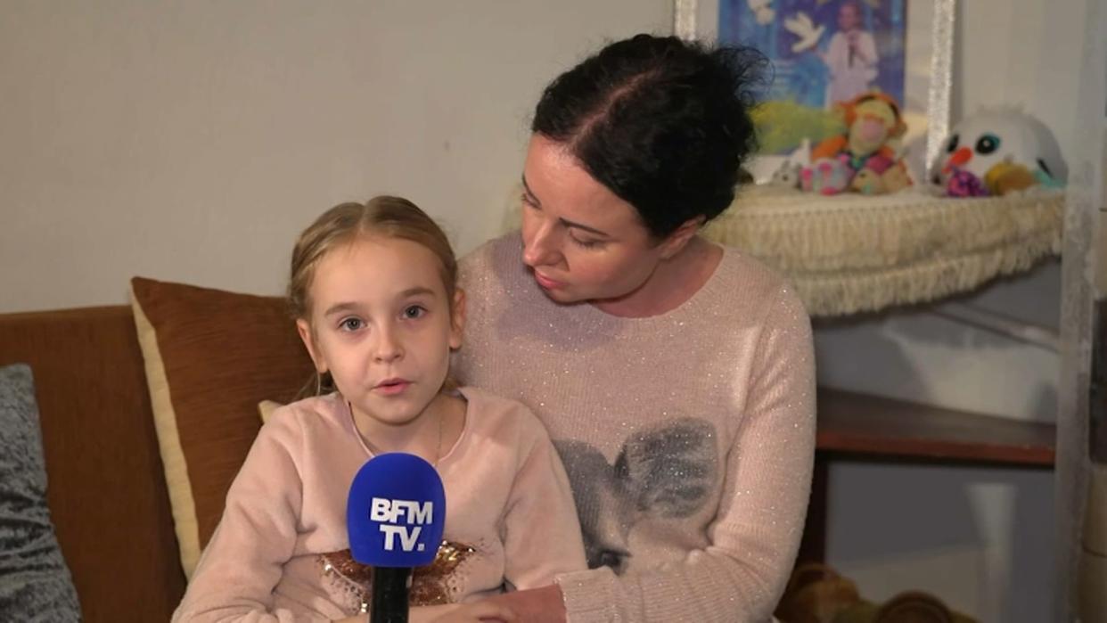 Amélia Anisovych témoigne en février 2023 depuis Varsovie (Pologne) où elle est désormais réfugiée. - BFMTV