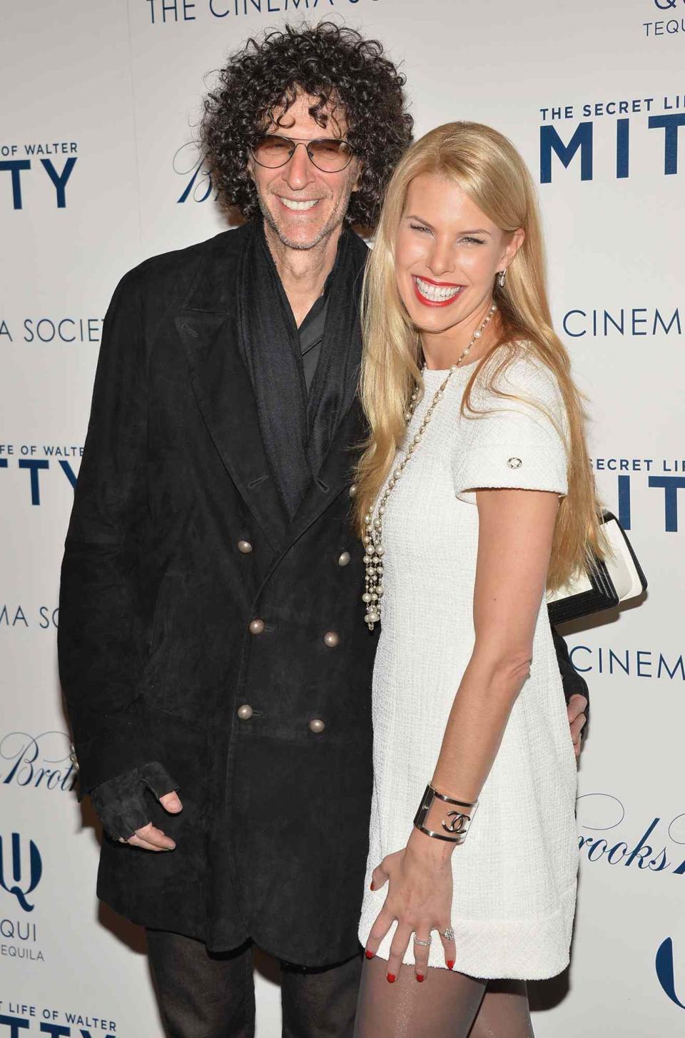 Howard Stern and Beth Ostrosky Stern attend the 20th Century Fox with The Cinema Society & Brooks Brothers screening of "The Secret Life Of Walter Mitty" at Museum of Modern Art on December 18, 2013 in New York City