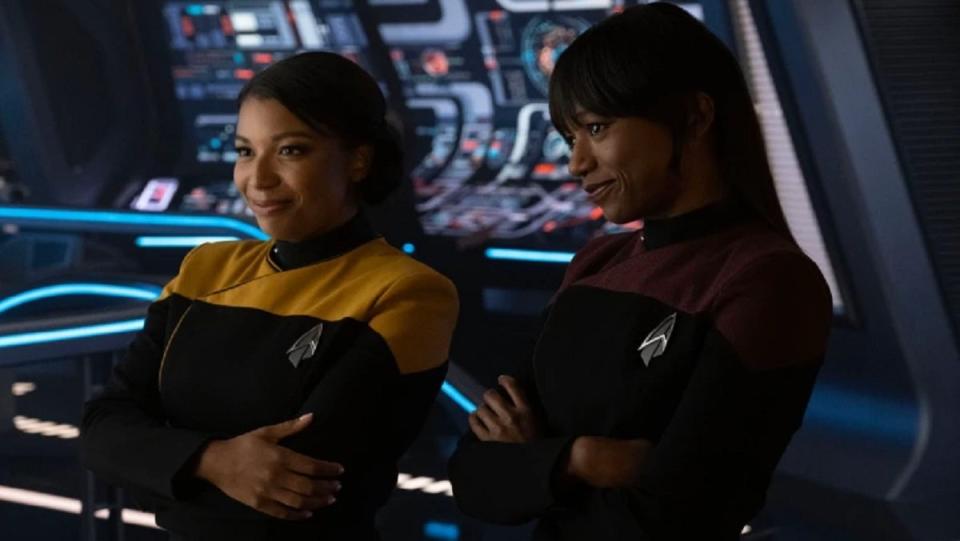 Alandra and Sidney Picard, played by Mica Burton and Ashlei Sharpe Chestnut, respectively, on Star Trek: Picard. 