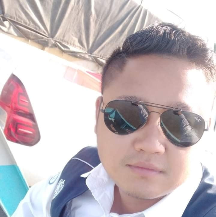 A selfie of Pyae Sone Win Maung, 28, driver for WHO, who was killed when a vehicle carrying swabs from patients to be tested for coronavirus came under gunfire in Myanmar's western Rakhine state