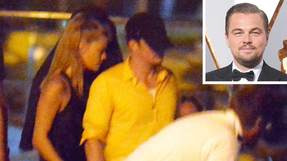 *EXCLUSIVE* Nina Adgal, Leonardo DiCaprio, and Orlando Bloom spend the night out together