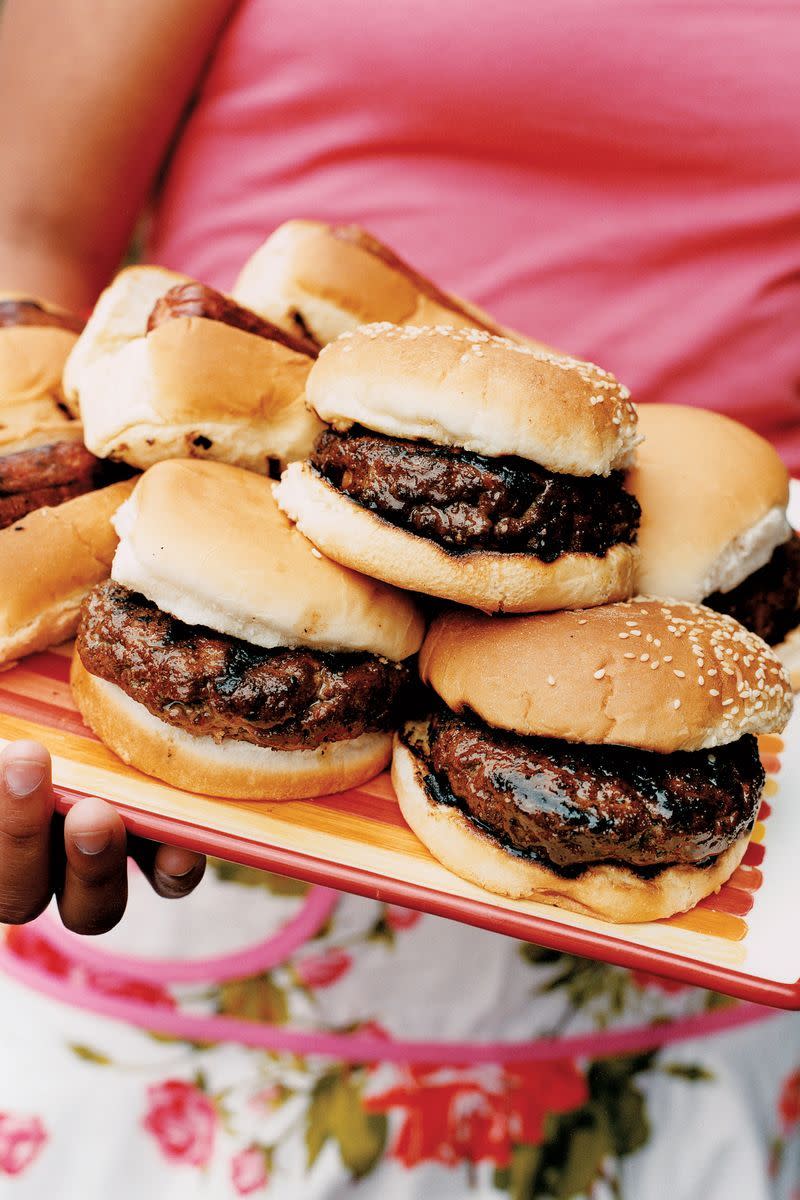 glazed bacon and cheese burgers