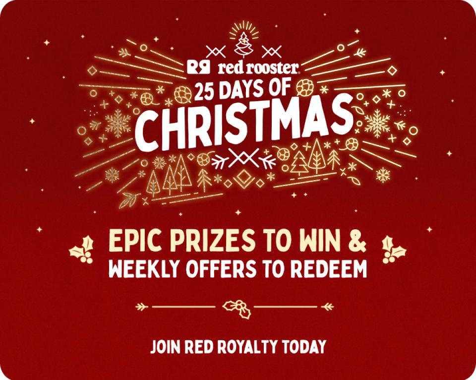Red Rooster 25 Days of Christmas promotion