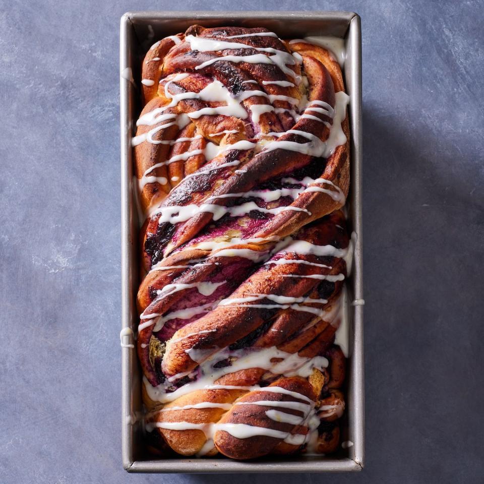 Lemon Blueberry Babka