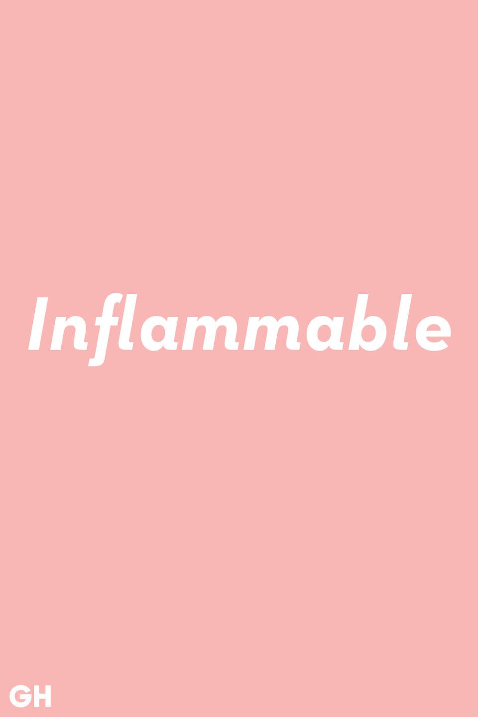 Inflammable