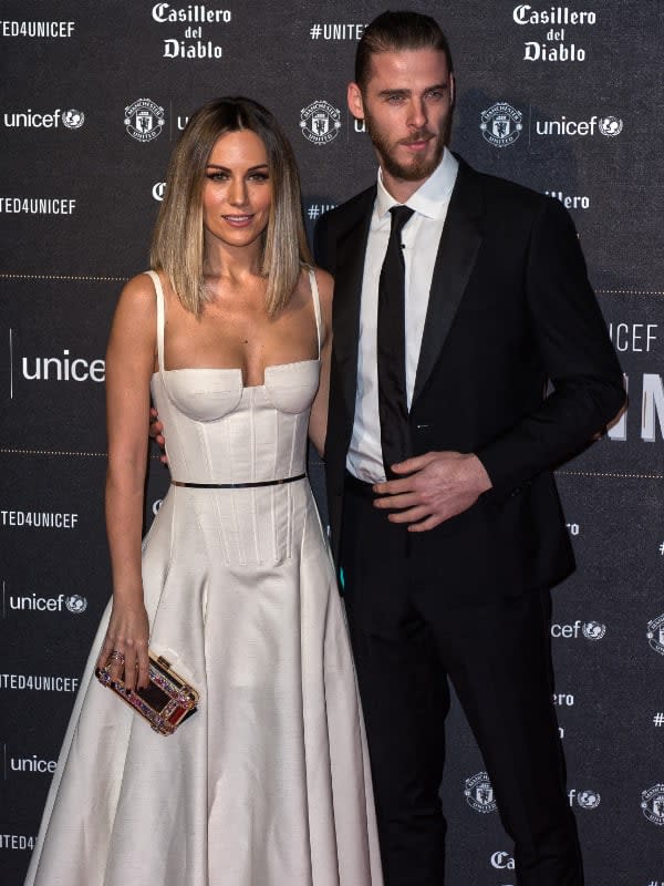 Edurne y De Gea 