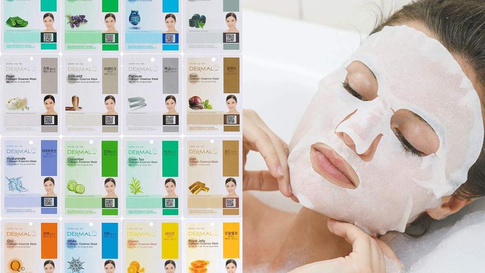 Best skincare gifts for beauty lovers: Dermal Korea Collagen Essence Facial Mask Sheet (16 pack)