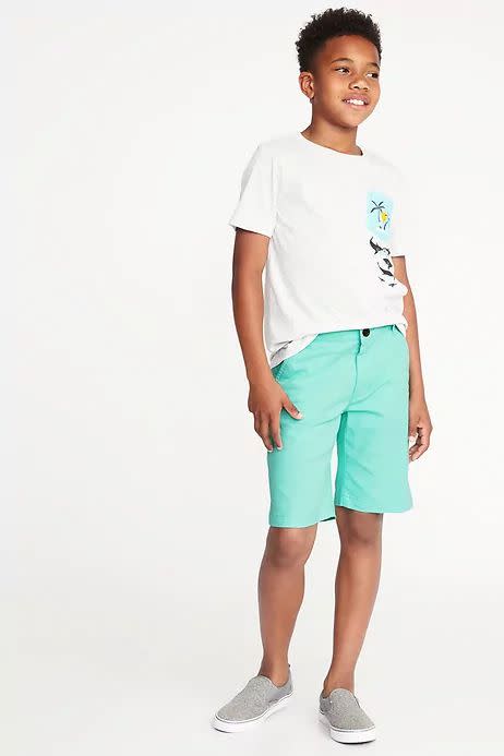 6) Built-In Flex Twill Shorts for Boys