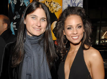 Liza Chasin and Alicia Keys at the Hollywood premiere of Universal Pictures' Smokin' Aces