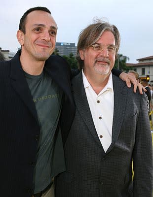 Hank Azaria and Matt Groening at the Los Angeles premiere of 20th Century Fox's The Simpsons Movie