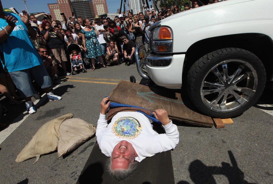 Strongman Contest Held At Coney Island