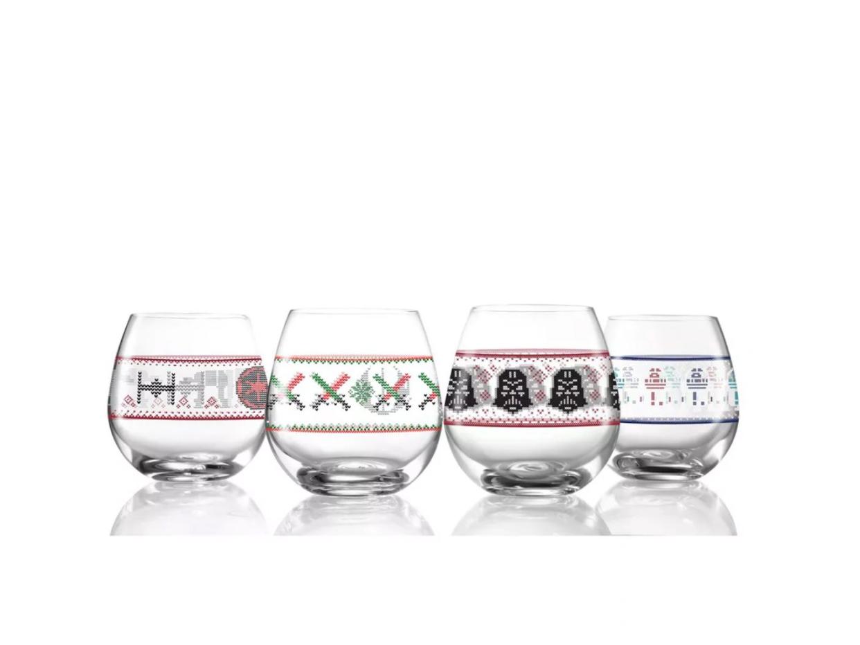 Star Wars Ugly Sweater Collection Stemless Drinking Glasses