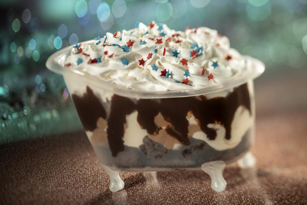 There's a great big beautiful tomorrow shining the end of this... ice cream sundae. This Carousel of Progress-inspired dessert is available at Magic Kingdom Park. (Photo: Walt Disney World Resort)