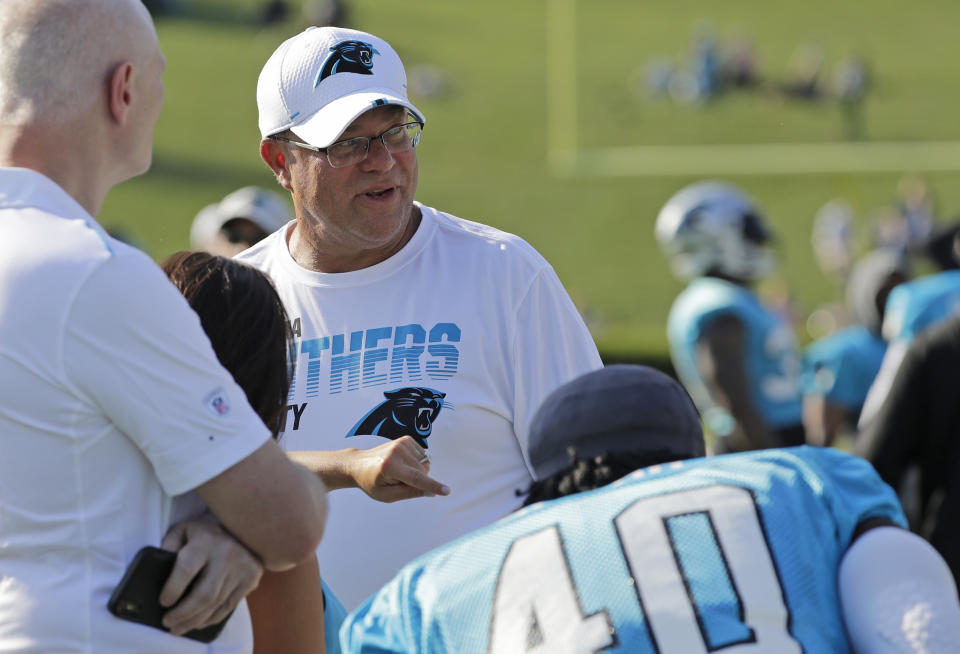 Carolina Panthers owner David Tepper wants to have a retractable-dome stadium within the next decade. (AP)