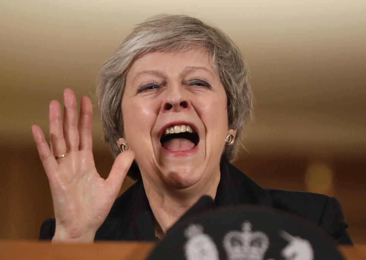 Under pressure: UK’s prime minister Theresa May faces fierce opposition to her draft Brexit deal, but remains defiant. Photo: Matt Dunham – WPA Pool/Getty Images