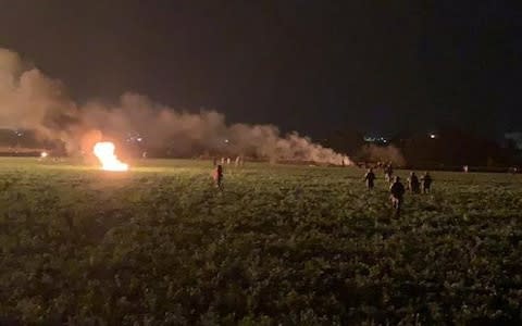 Flames engulf an area after a ruptured fuel pipeline exploded, in the municipality of Tlahuelilpan, Hidalgo - Credit: Reuters