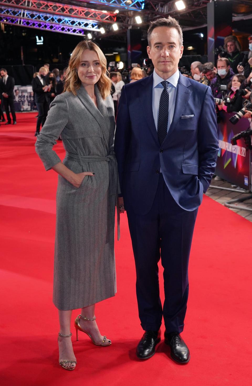 Keeley Hawes and Matthew Macfadyen at the world premiere of Succession in London in 2021 (Ian West/PA) (PA Archive)