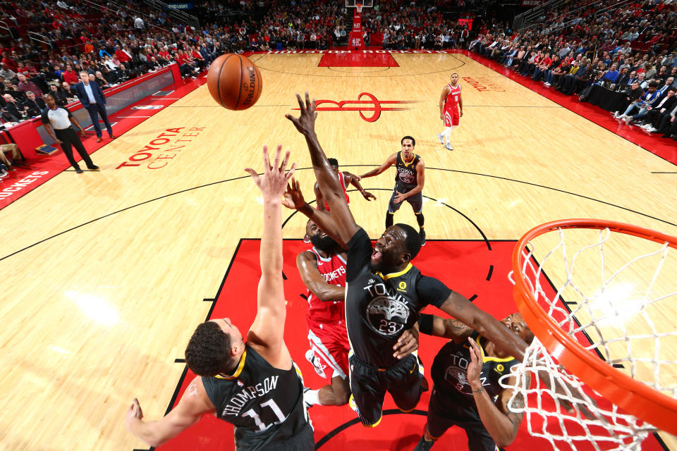 With Draymond Green directing traffic and wreaking havoc, the Warriors own the postseason’s best defense through two rounds. (Getty)