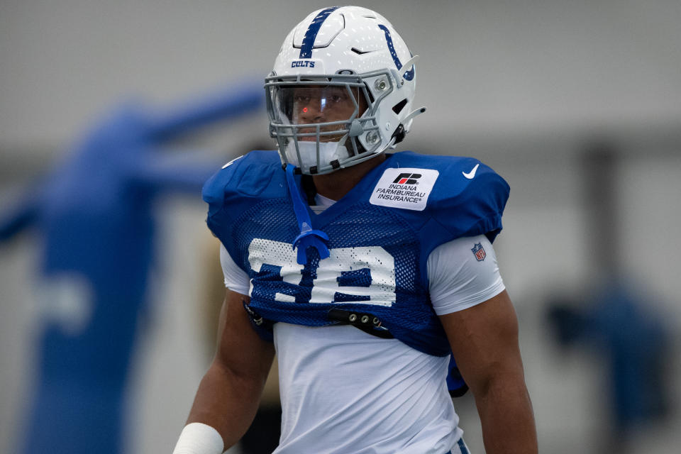 Indianapolis Colts running back Jonathan Taylor (28) 