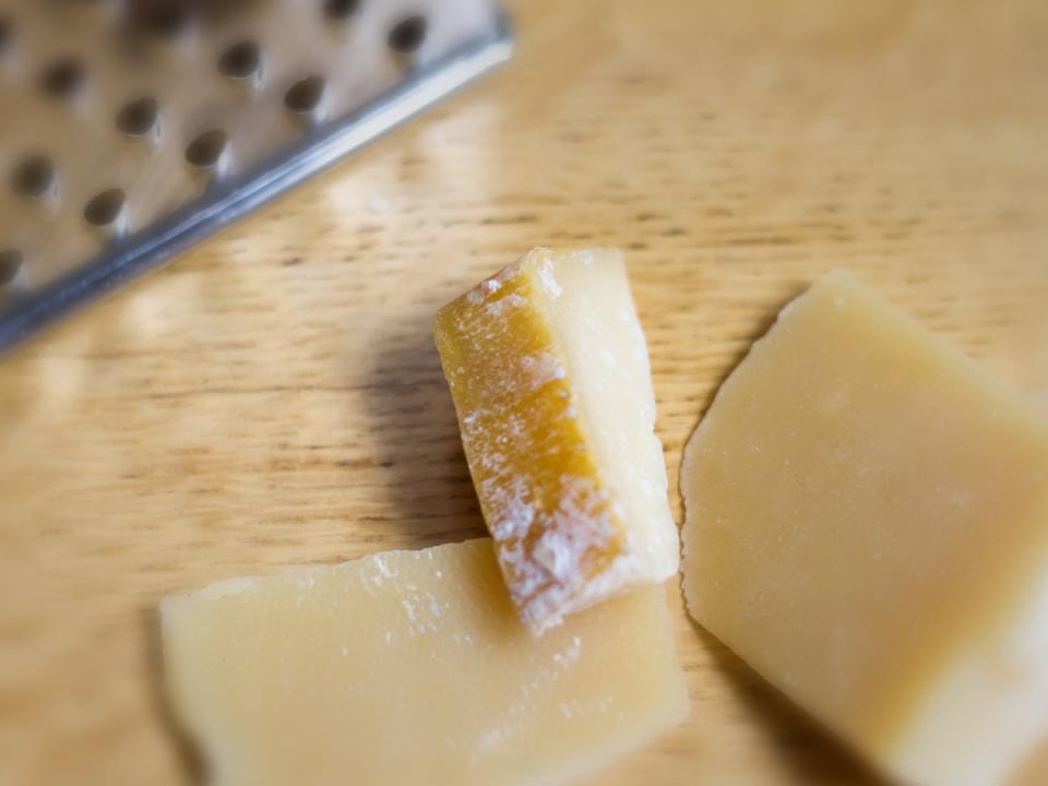 Melt parmesan rinds on top of your next bowl of soup (Getty/iStock)