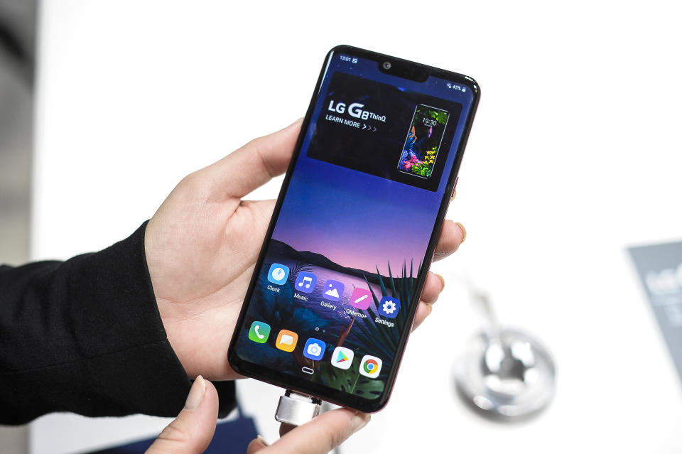 La coreana LG también acapara el 3% del mercado mundial, pero su descenso es aún mayor. En el segundo trimestre de 2018 fabricó 11,2 millones de <em>smartphones</em> y en el mismo período de 2019 8,9 millones, un 21% menos. (Foto: Joan Cros / NurPhoto / Getty Images).