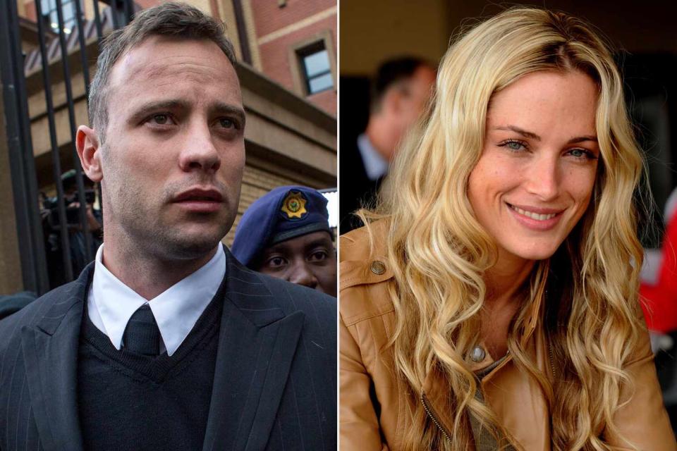 Charlie Shoemaker/Getty; Mike Holmes/The Herald/Gallo Images/Getty Oscar Pistorius and Reeva Steenkamp