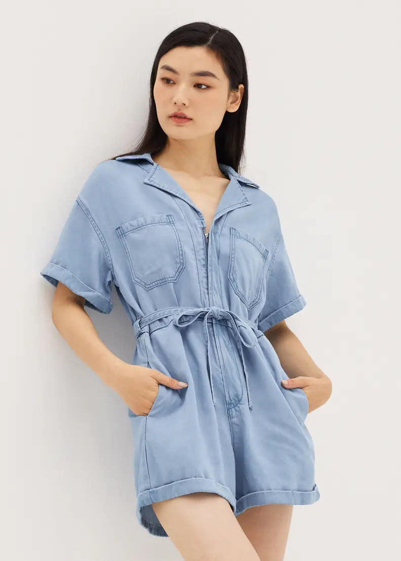 Julane Denim Romper