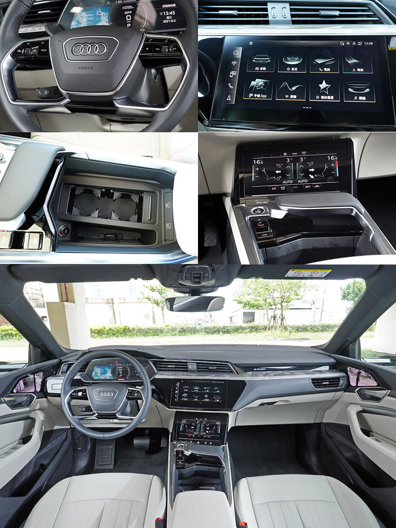e-tron Sportback 55 quattro S line也導入了全數位化座艙，操作邏輯與其他Audi沒有太大不同，十分容易上手。