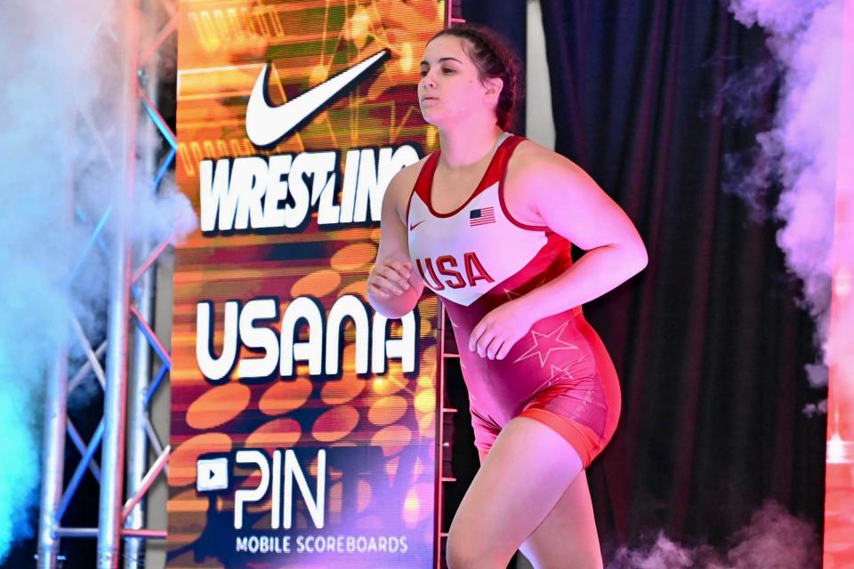 Rose Cassioppi, an incoming recruit for the Iowa women's wrestling program, reached the finals of the Senior women's freestyle national championships at USA Wrestling's U.S. Open in Las Vegas.