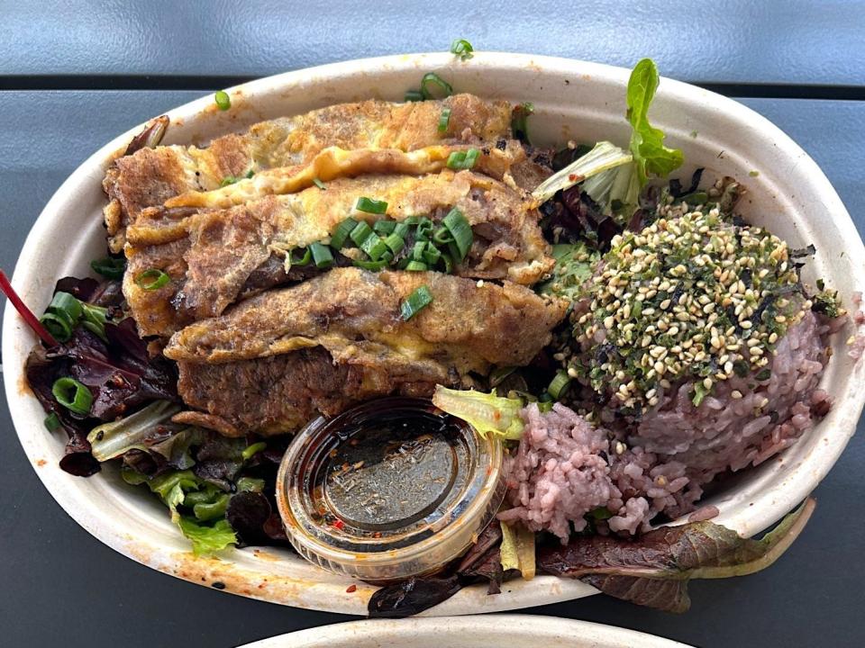 The Beef Plate and Local Plate at Broken Mouth