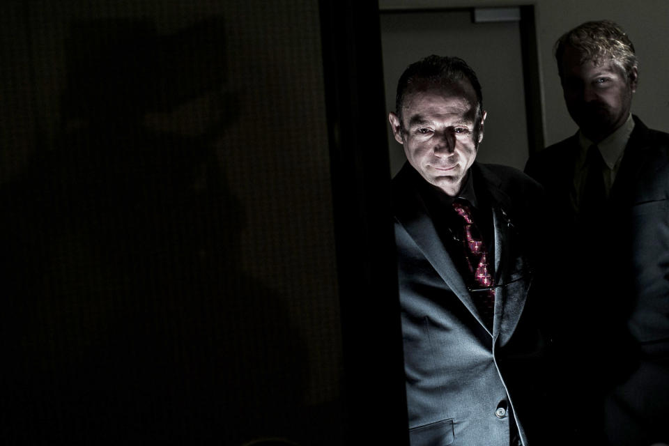 WASHINGTON, DC - JULY 24: Timothy Ray Brown, known as the "Berlin Patient" and the only person to have been cured of AIDS, leaves after a press conference announcing the launch of the Timothy Ray Brown Foundation at the Westin City Center hotel on July 24, 2012 in Washington, DC. "I wouldn't wish this on my worst enemy," Brown said of the treatment process that eventually cured him. Planned to launch during the International AIDS Conference being held in Washington, the foundation will work to focus efforts on finding a cure for HIV and AIDS. (Photo by T.J. Kirkpatrick/Getty Images)