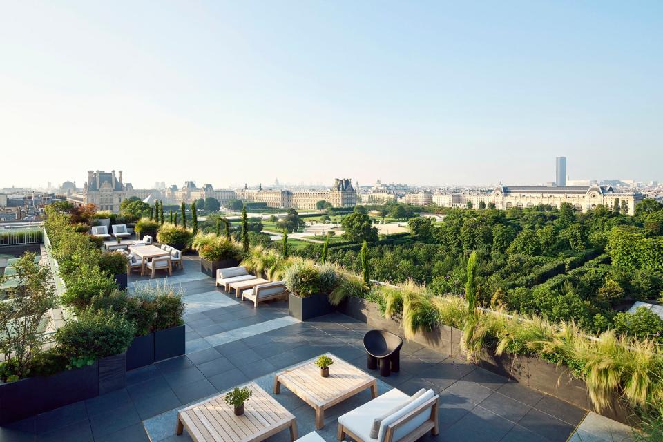 The terrace at Le Meurice “Belle Etoile Penthouse Suite"