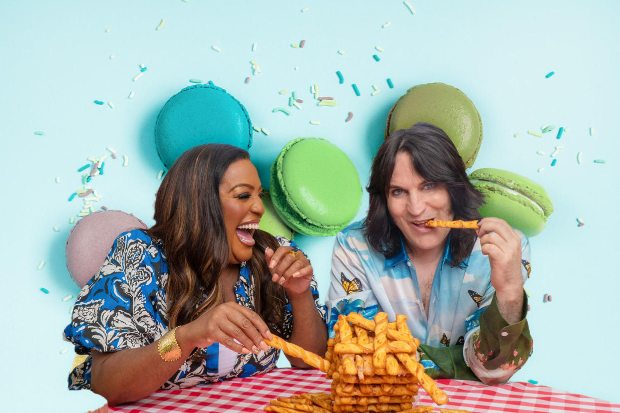 Alison Hammond and Noel Fielding Photo illustration by Salon/Getty Images/Netflix/Mark Bourdillon