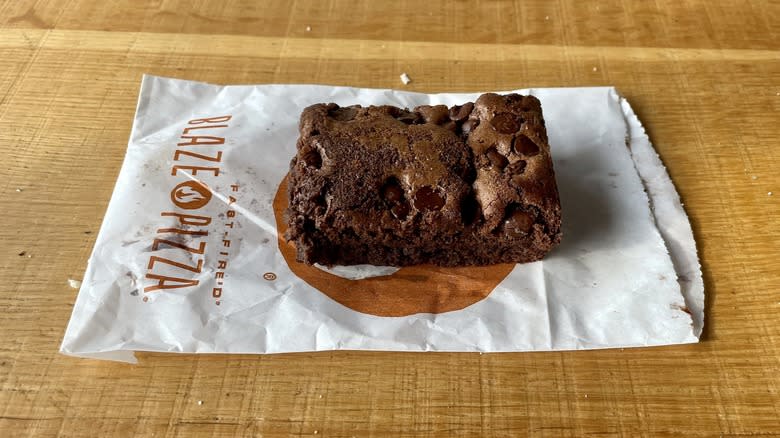 brownie on a bag