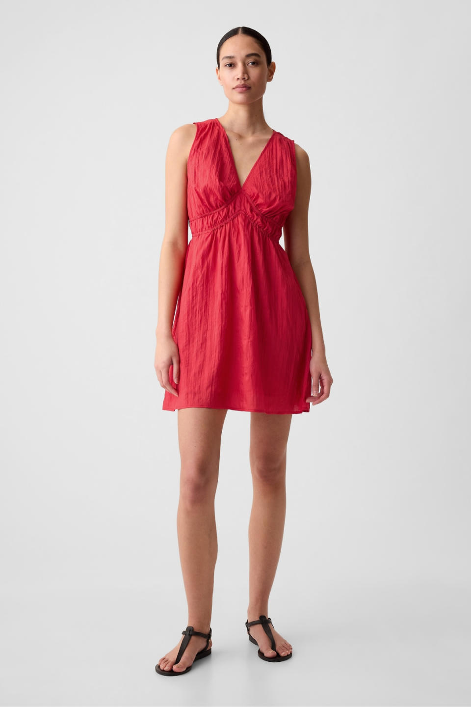 Gap Crinkle Gauze Empire Waist Mini Dress