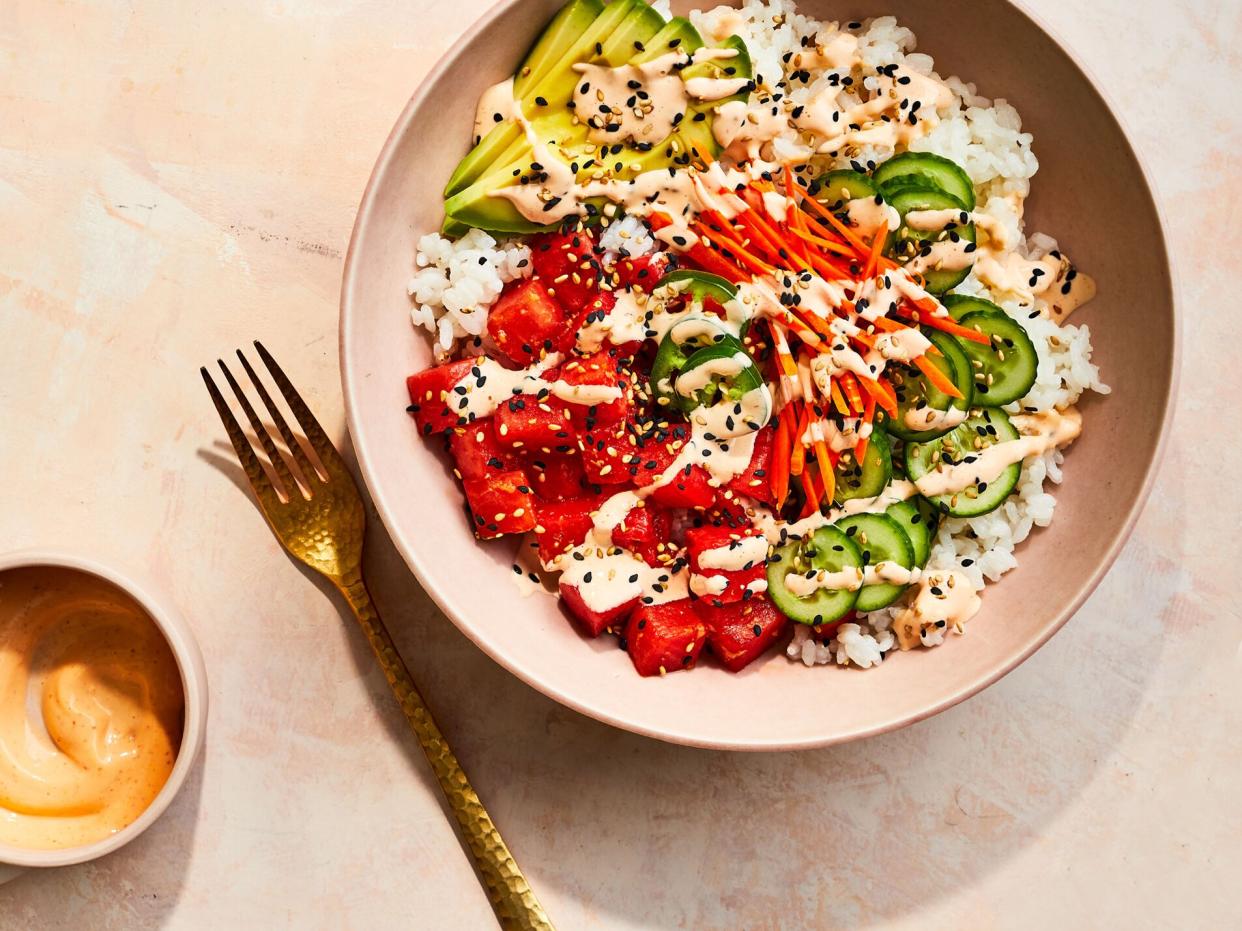 Watermelon Poke Bowls