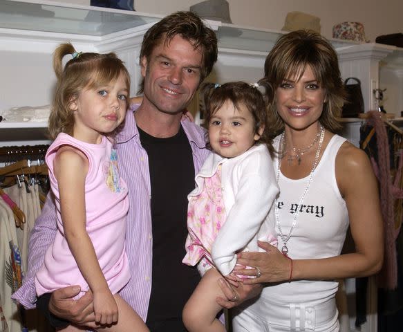 Jean-Paul Aussenard/WireImage Harry Hamlin, Lisa Rinna with daughters Delilah Belle and Amelia Gray