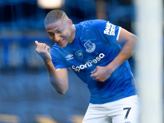 Richarlison celebrates his early goal (Reuters)